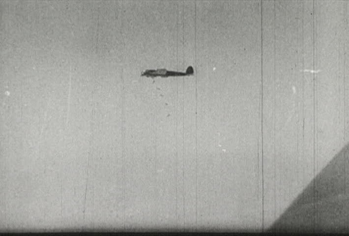 EUROPE - CIRCA 1942-1944: World War II, German Planes Drop Bombs