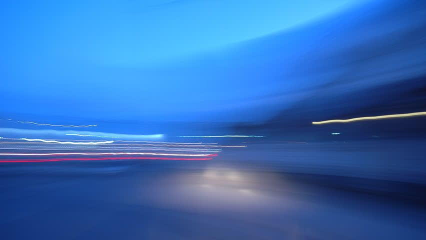 A light-speed blast though the city.