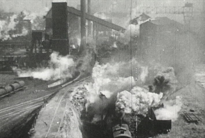 EUROPE - CIRCA 1942-1944: World War II, Smoking US Factories