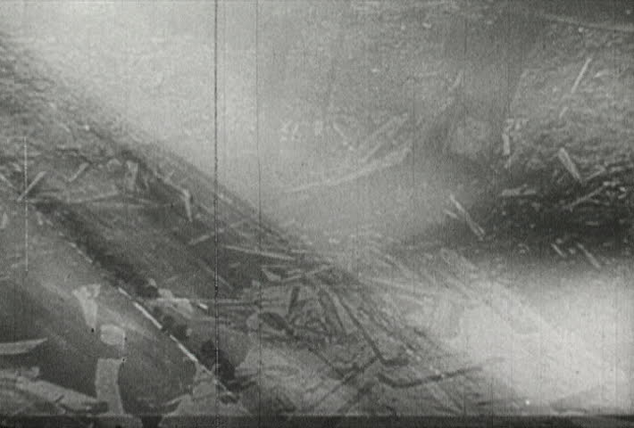 EUROPE - CIRCA 1942-1944: World War II, Soldiers Survey Railroad Damage