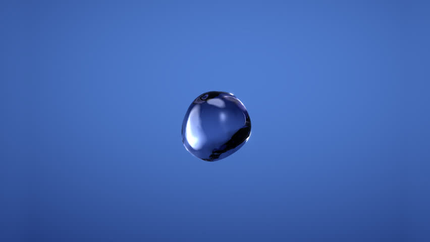 hd 3d water drop explosion