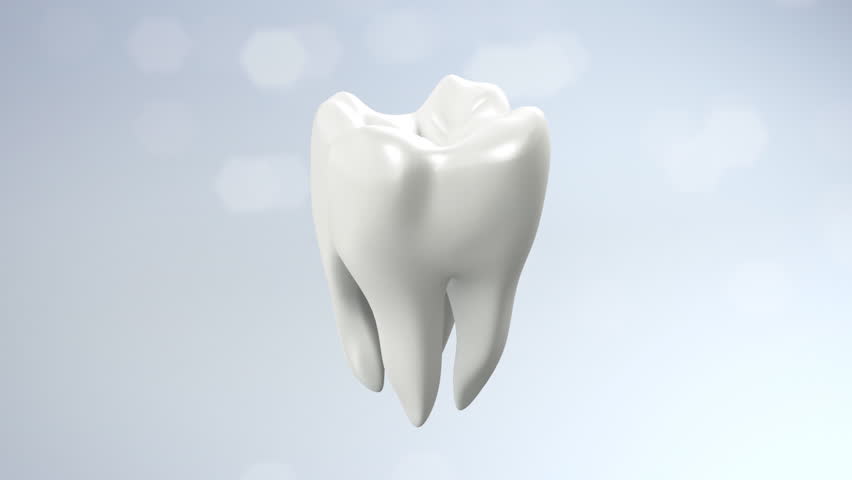  The health of white tooth for tooth care concept.