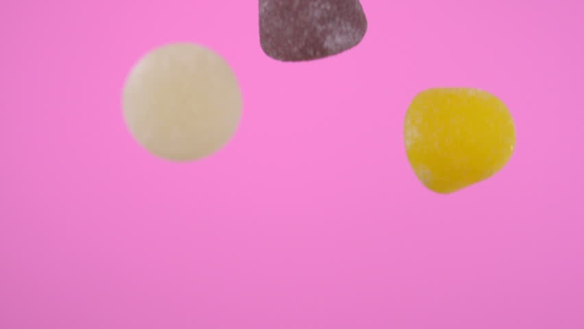 Falling gum drops