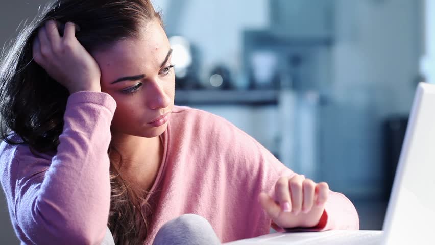 Depressed teenager is sad and guilty and suicidal