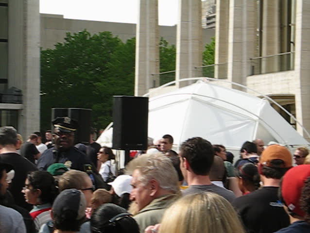 David Blaine is in a sphere in Lincoln Center for a week under water before he does an escape on May 8th.