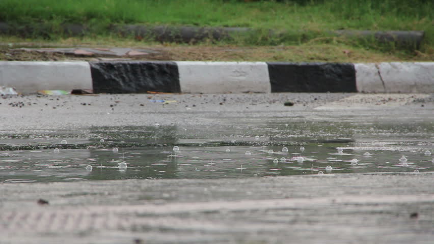 Driving through the rain and water distribution
