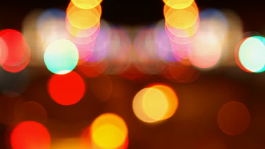 Timelapse out of focus, orbs.