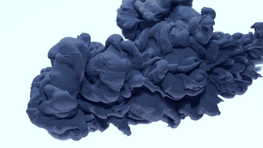 Blue ink in water shooting with high speed camera, phantom flex.
