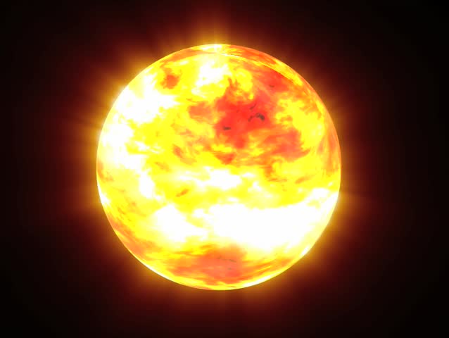 Looping NTSC Sun slowly rotating in deep space. Visit my gallery for many more choices!