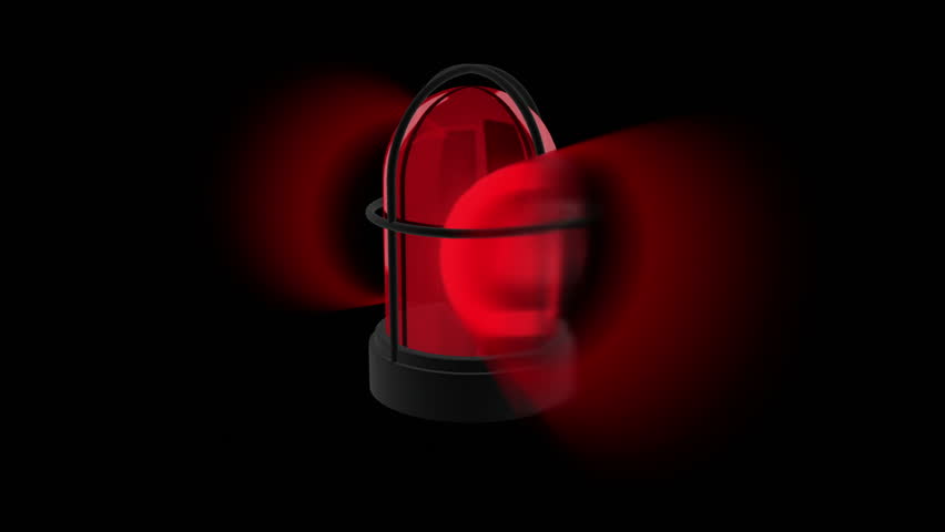 Flashing red beacon