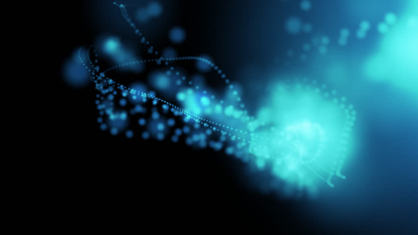 wavy abstract blue linear background loop

