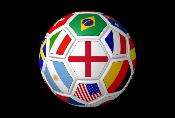 Seamlessly loopable animated 3D soccer ball with alpha mask for easy integration into any video.