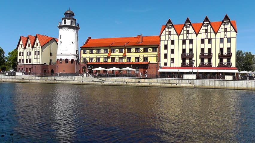 Fishing village in Kaliningrad. Russia