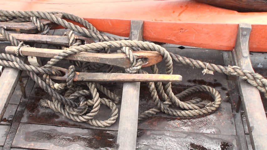 Details of a replica of a viking ship built after recovered original ships found near Denmark