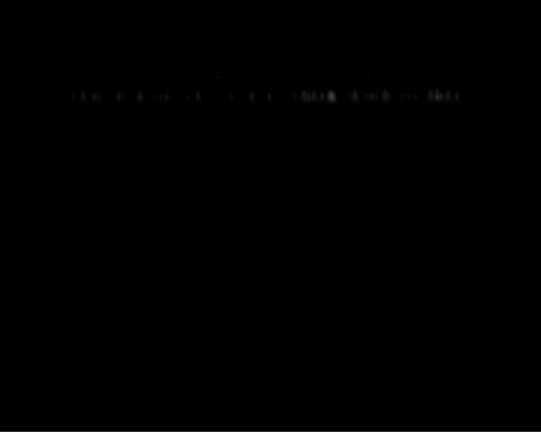 Water fall on a black background