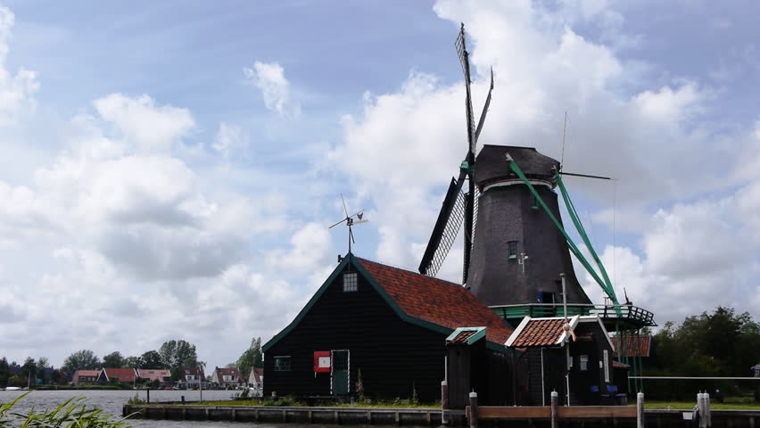Sewing mill at the Zaanse Schans in Holland