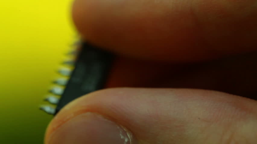 An integrated silicon circuit.