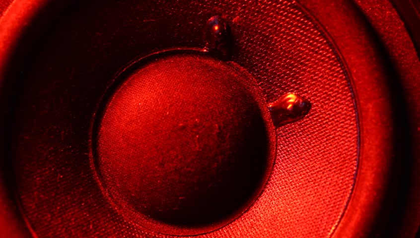 Close up of  woofer 