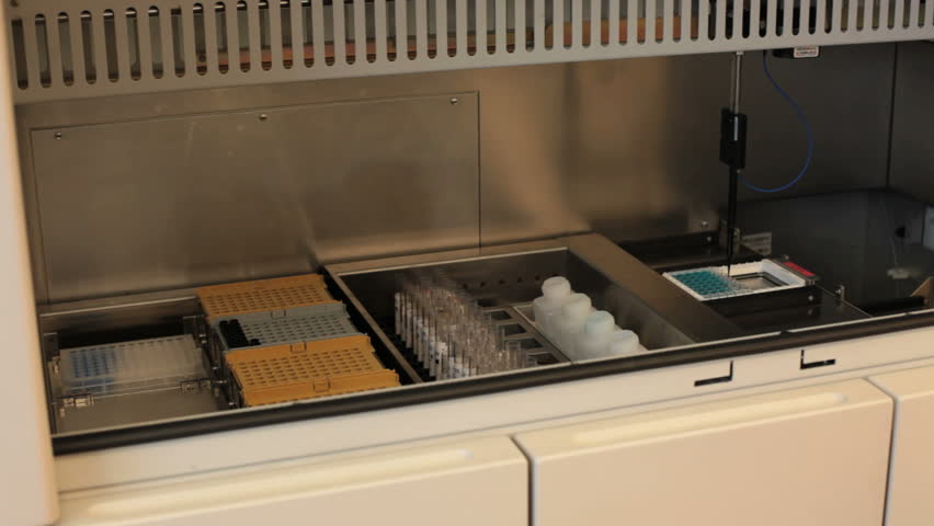 pharmaceutical computer tests samples on viruses and other diseases