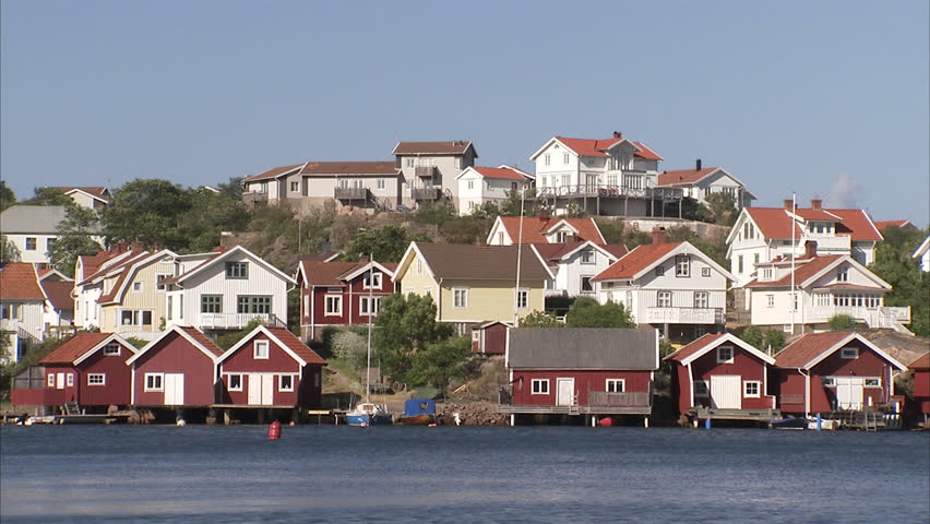 A small town by the ocean, Smogen, Bohuslan, Sweden.