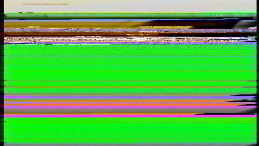 VHS noise on the greenscreen