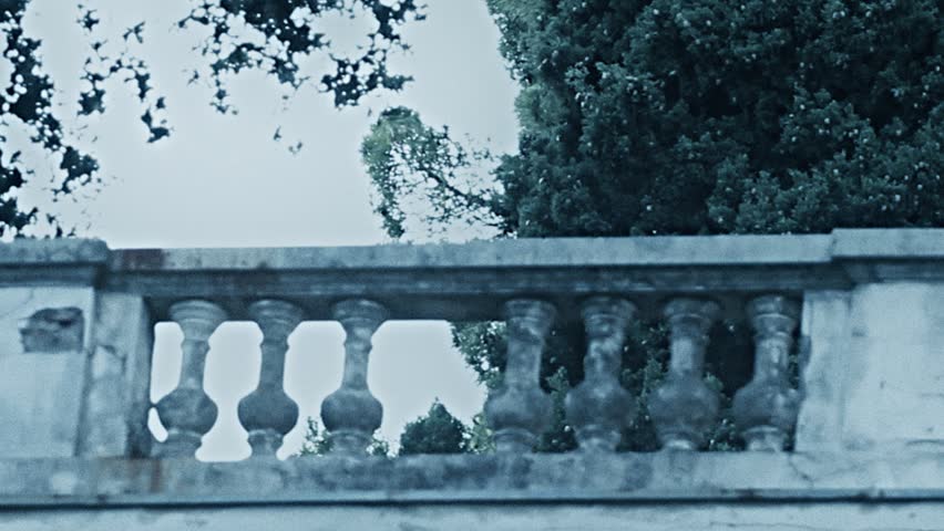 Woman's ghost at the balcony