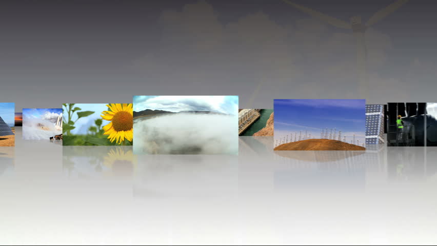 Compendium of fly through 3D tablet images of renewable sustainable energy production