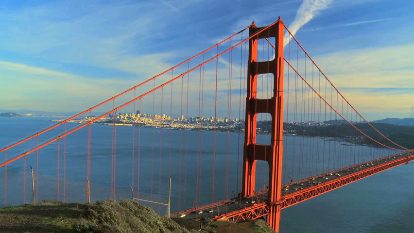 Multiple images of Americas west coast, San Francisco city bay area and inner city suburbs, USA