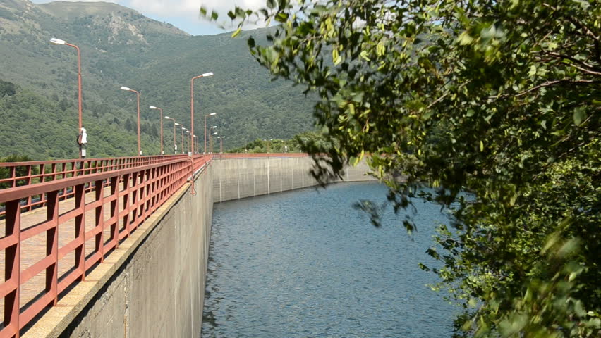 full water reservoir in Italy