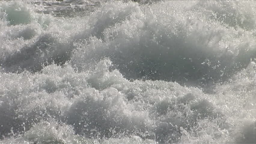 Rushing water in a river hypnotizes anyone who dares look at it
