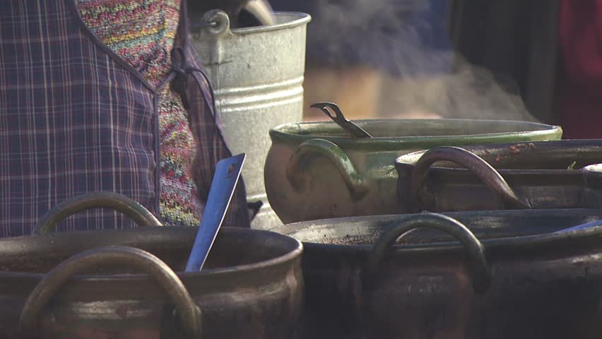 Mexican Vendors Prepare Food To Sell 2