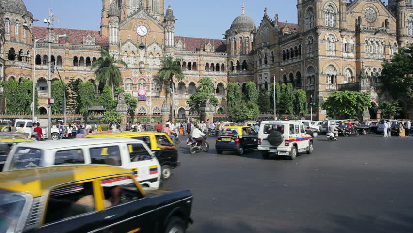 MUMBAI, INDIA - CIRCA MAY 2011: Chhatrapati Shivaji Terminus Victoria Terminus, completed in 1887 today it is the busiest train station