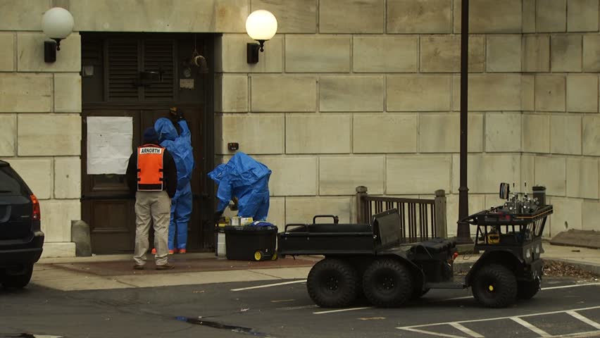 PROVIDENCE, RHODE ISLAND - SEPTEMBER 16, 2010: Hazmat emergency response drill