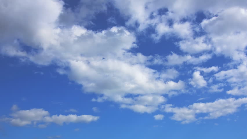 Timelapse of Clouds and Blue Sky