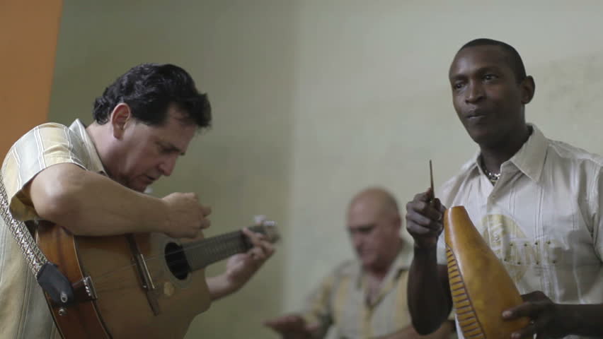 the cuban band eco caribe filmed performing in havana. all band members are model released.