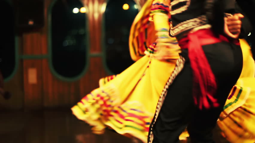 close-up of an after dinner dance and music show aboard night boat cruise