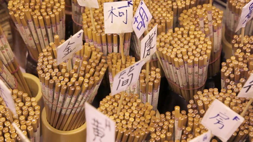 Colourful decorative Chopsticks for sale as souvenirs to tourists in Chinatown market, Temple Street, Singapore