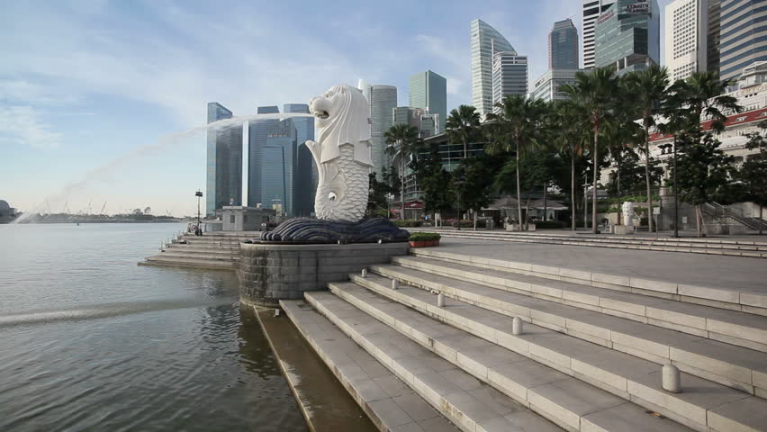 the City Skyline in the background, Marina Bay, Singapore, South East Asia