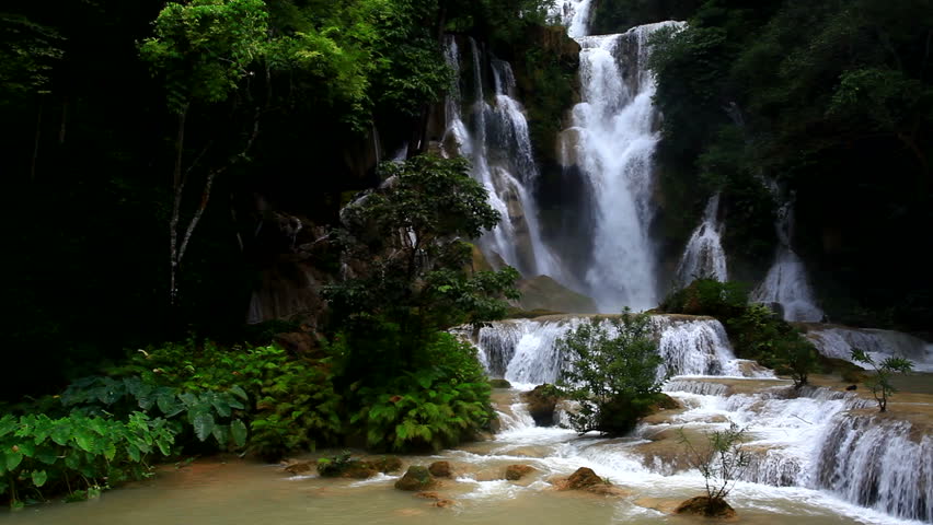 waterfall in Laos