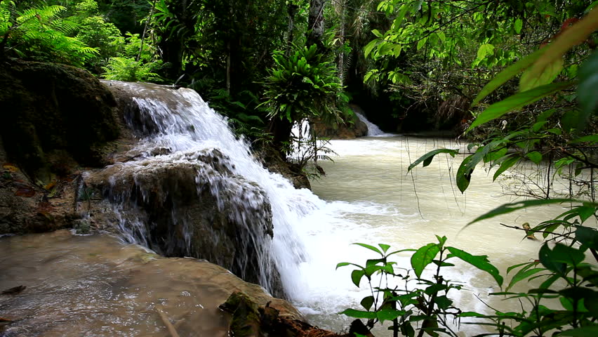 waterfall in Laos