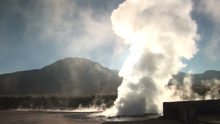 Geysers in Atacama Desert, Chile