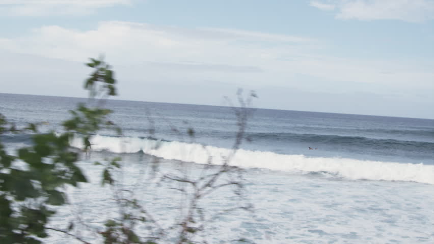 A surfer riding a wave, Honolulu, Hawaii, USA