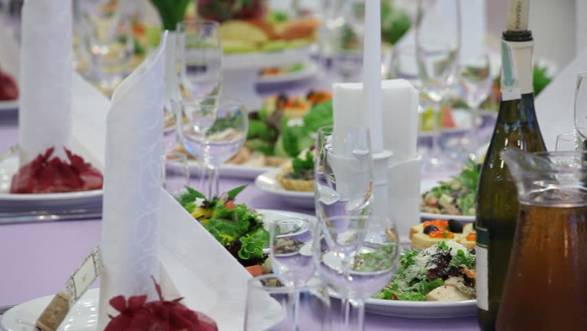 Rich and abundant wedding feast. 
Wedding feast.