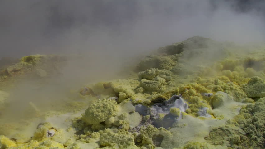 Sulfurous fumaroles, Vulcano, Italy
