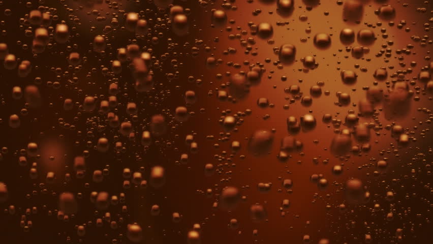 bubbles inside a glass of cold cola (seamless loop) 