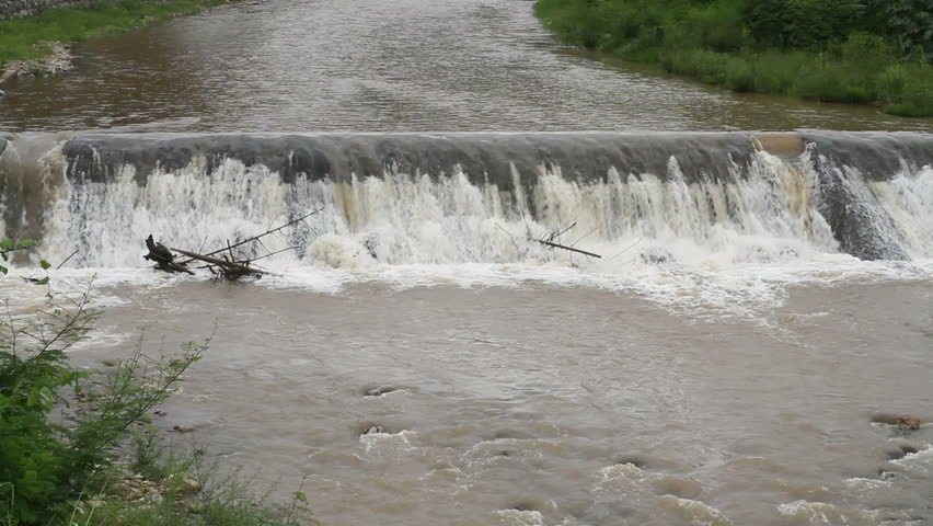 weir on river 