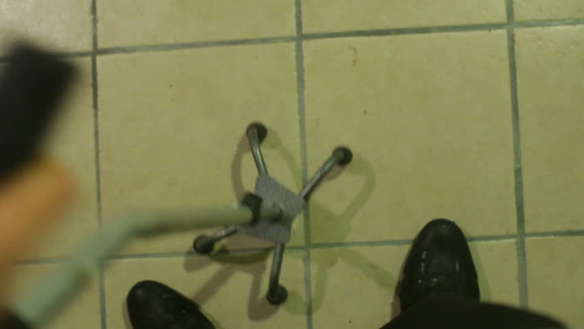 Man using a cane, disabled or handicap concept.