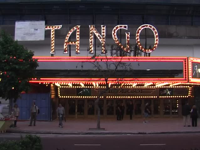 BUENOS AIRES - NOV 4: Entrance of the 2008 inaugurated tango theatre "Tango PorteÃÆÃÂ±o" with a capacity of 1100 spectators per night show. NOV 4, 2008 in Buenos Aires, Argentina.