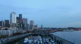 HD Seattle Twilight Fast, Time Lapse