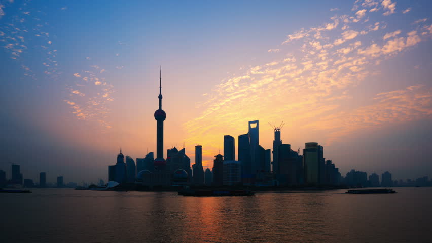 Shanghai Sunrise Time Lapse